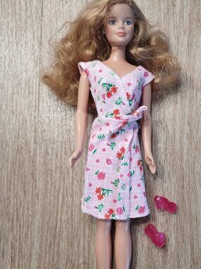 Barbie in Pink Rose dress